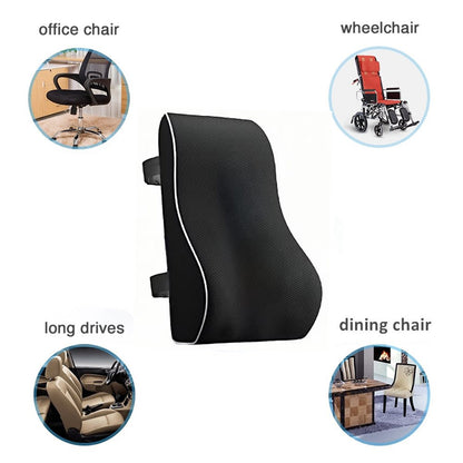 Ergonomic Memory Foam Lumbar Support Cushion