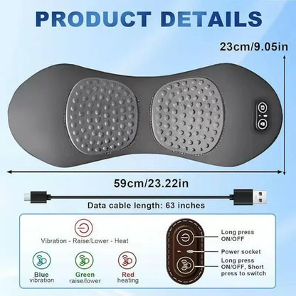 Multifunctional Lumbar Support Pillow with Massage and Heating