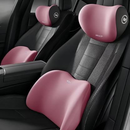 Memory Foam Car Headrest and Lumbar Support Pillow