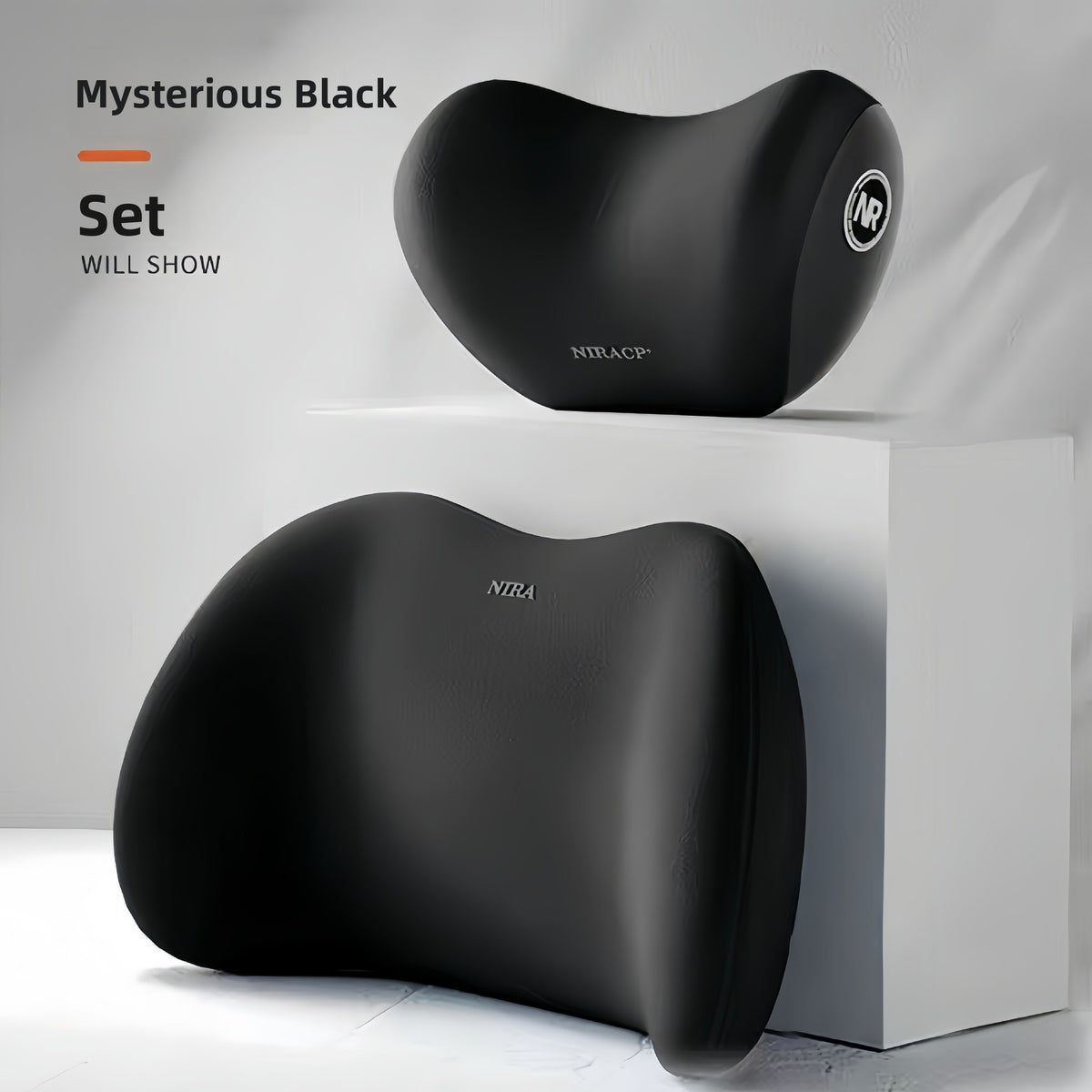 Memory Foam Car Headrest and Lumbar Support Pillow