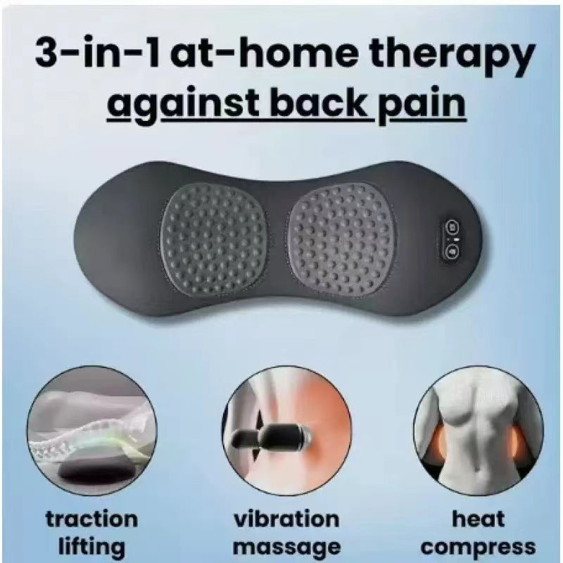 Multifunctional Lumbar Support Pillow with Massage and Heating